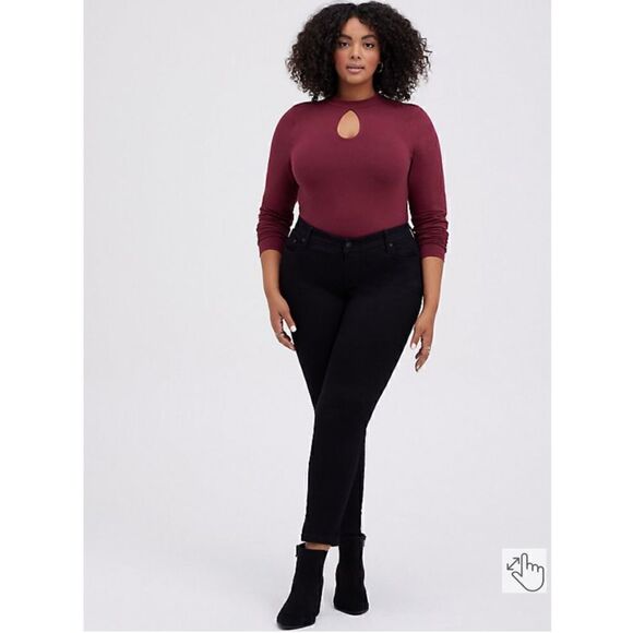 torrid Tops - Torrid Foxy Open Back Long Sleeve Tee (Sz 2)